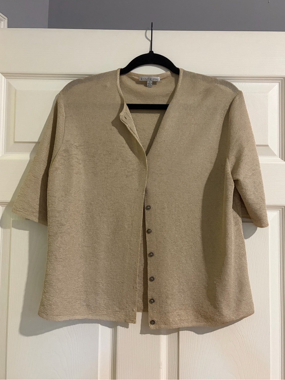 Anne Klein Short Sleeve Cardigan